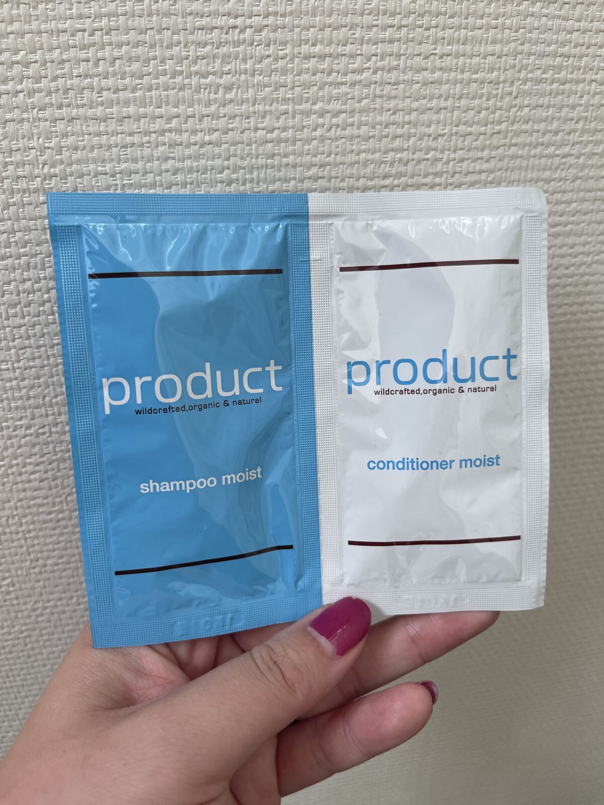 シャンプーモイスト／コンディショナーモイスト お試しパウチ/ザ・プロダクト/市販シャンプーを使ったクチコミ（1枚目）