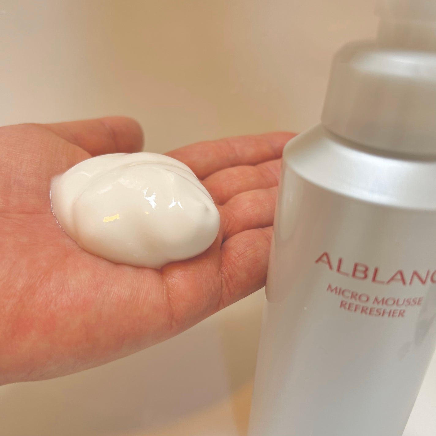 マイクロムース リフレッシャー/ALBLANC/泡洗顔を使ったクチコミ(3枚目)
