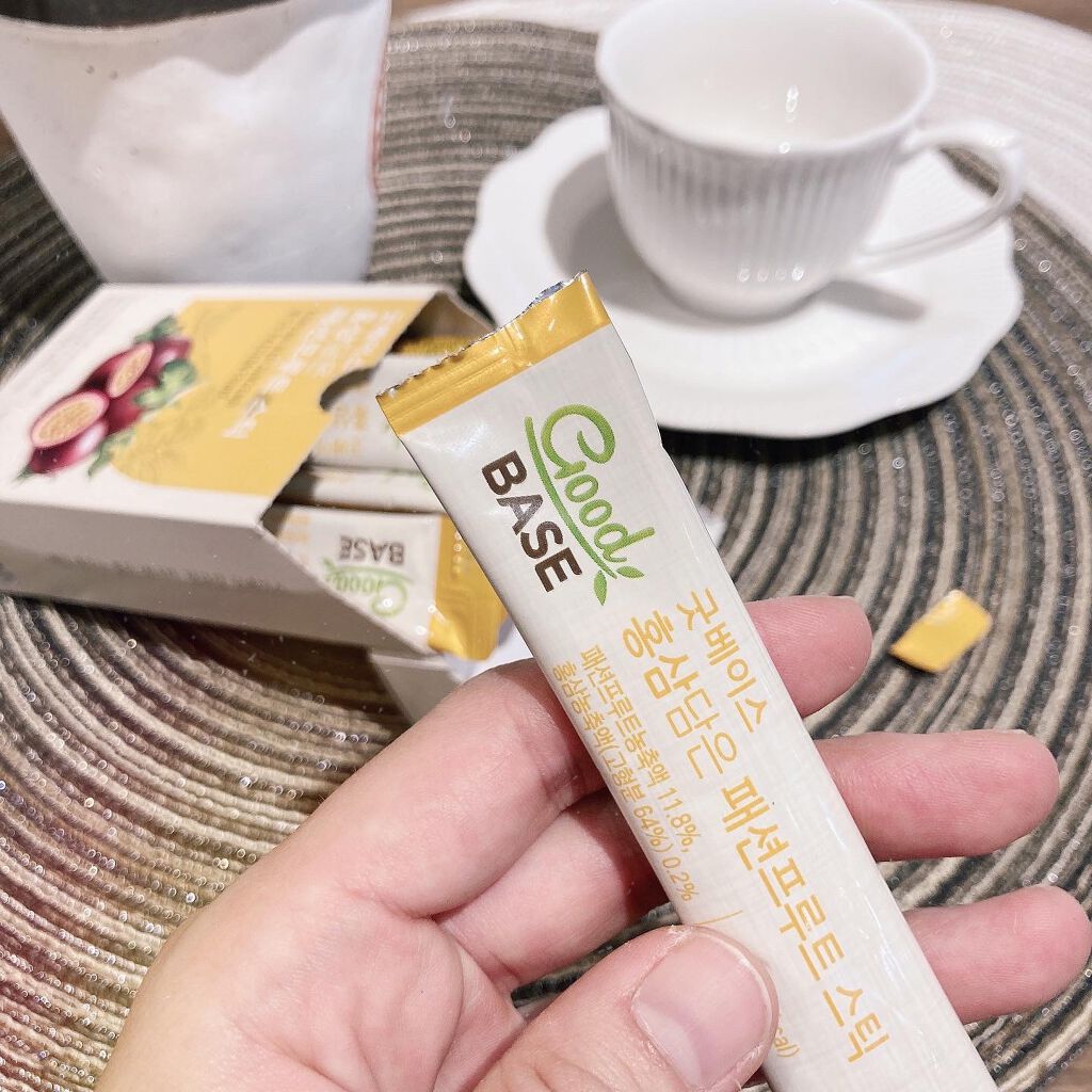 Rie_beauty on LIPS 「GoodBASE紅参・パッションフルーツスティック.美容と健..」(5枚目)