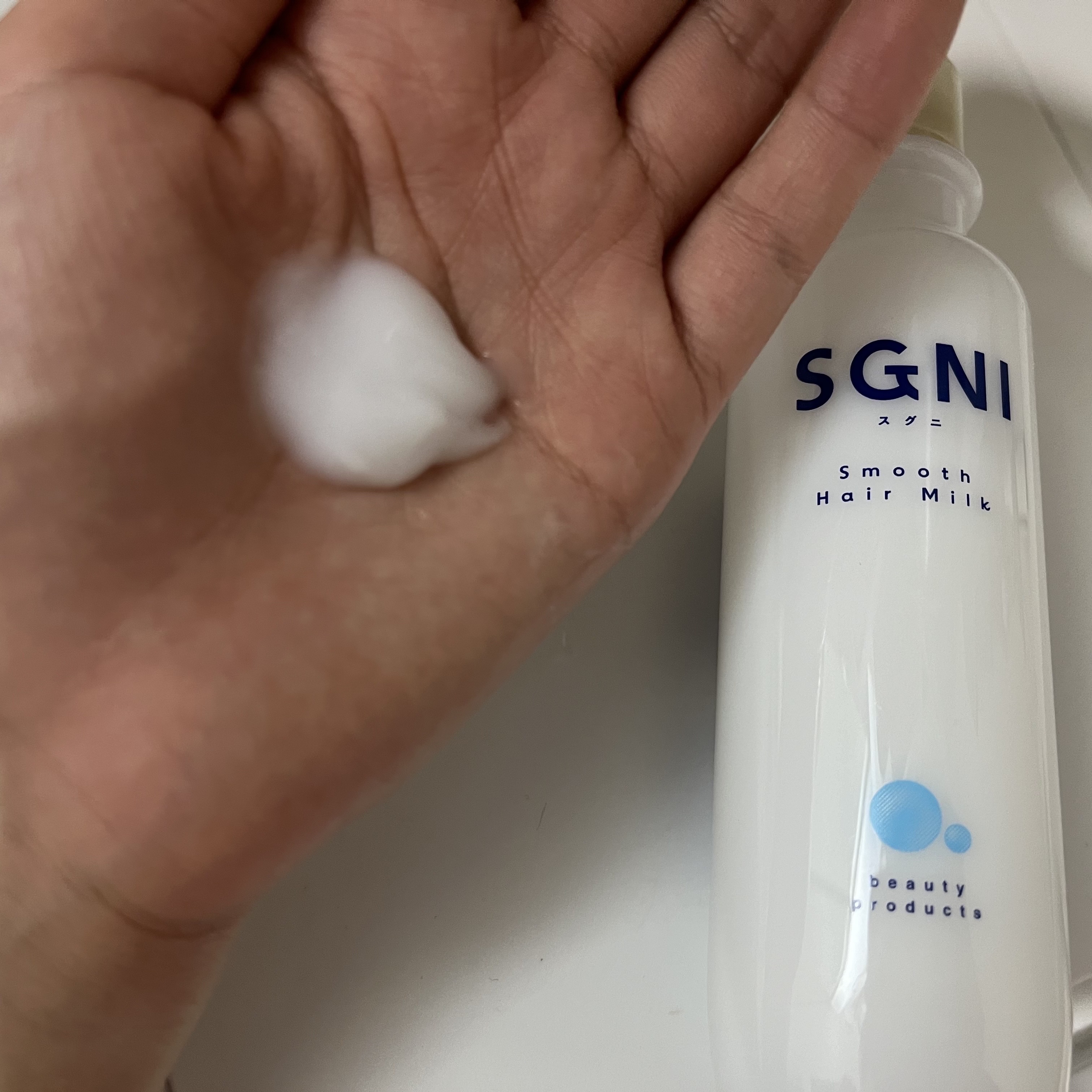スムースヘアミルク/SGNI/ヘアミルクを使ったクチコミ（2枚目）