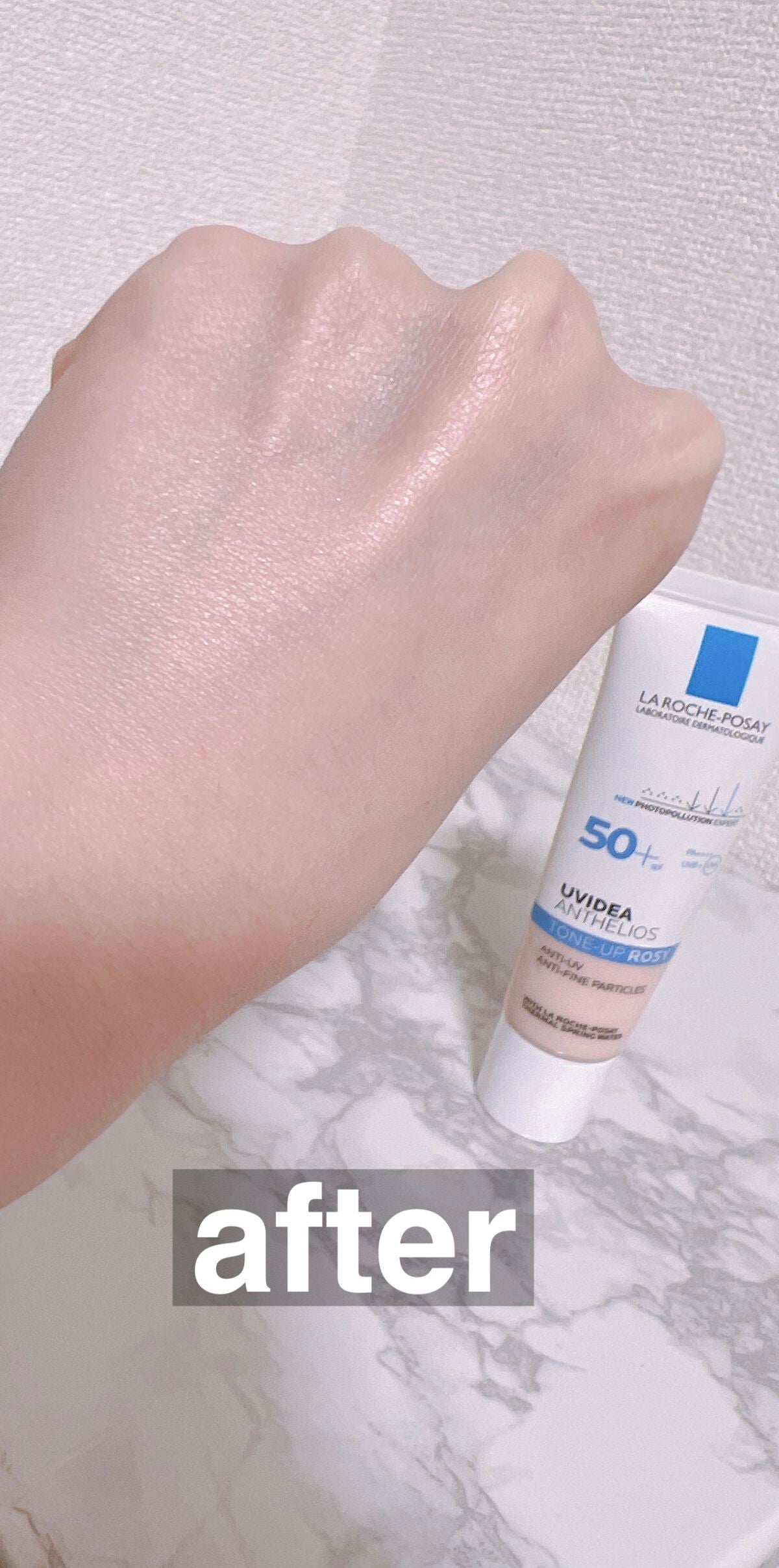 UVイデア XL プロテクショントーンアップ ローズ/ラ ロッシュ ポゼ/日焼け止めクリームを使ったクチコミ(3枚目)