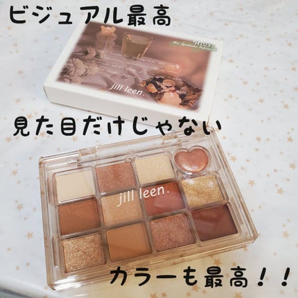 jill leen. シャイニング12色ミニアイシャドウパレットのクチコミ「jill leen.のシャイニング12色アイシャドウパレット
HT03のカラー(ㅅ´ ˘ `.....」(1枚目)