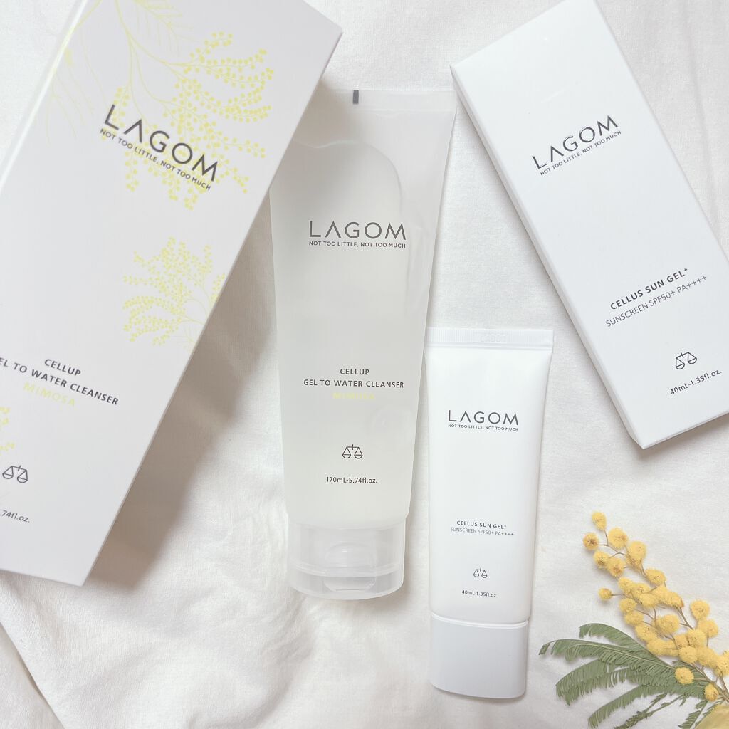 サンジェル プラス SPF50+ PA++++/LAGOM /日焼け止めジェルを使ったクチコミ（2枚目）