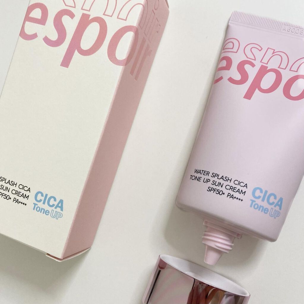 ウォータースプラッシュシカトーンアップクリーム/espoir/化粧下地を使ったクチコミ(1枚目)