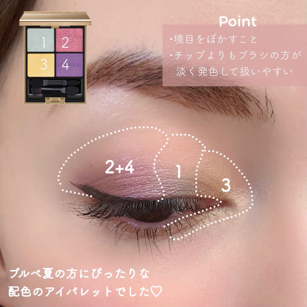 アイカラーレーション/LUNASOL/アイシャドウパレットを使ったクチコミ（3枚目）
