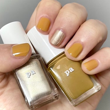 pa nail collective pa ネイルカラーのクチコミ「🌟🎄マスタードイエローのクリスマスネイル🎄🌟
＿＿＿＿＿＿＿＿＿＿＿＿＿＿＿＿＿＿＿＿

pa.....」（3枚目）