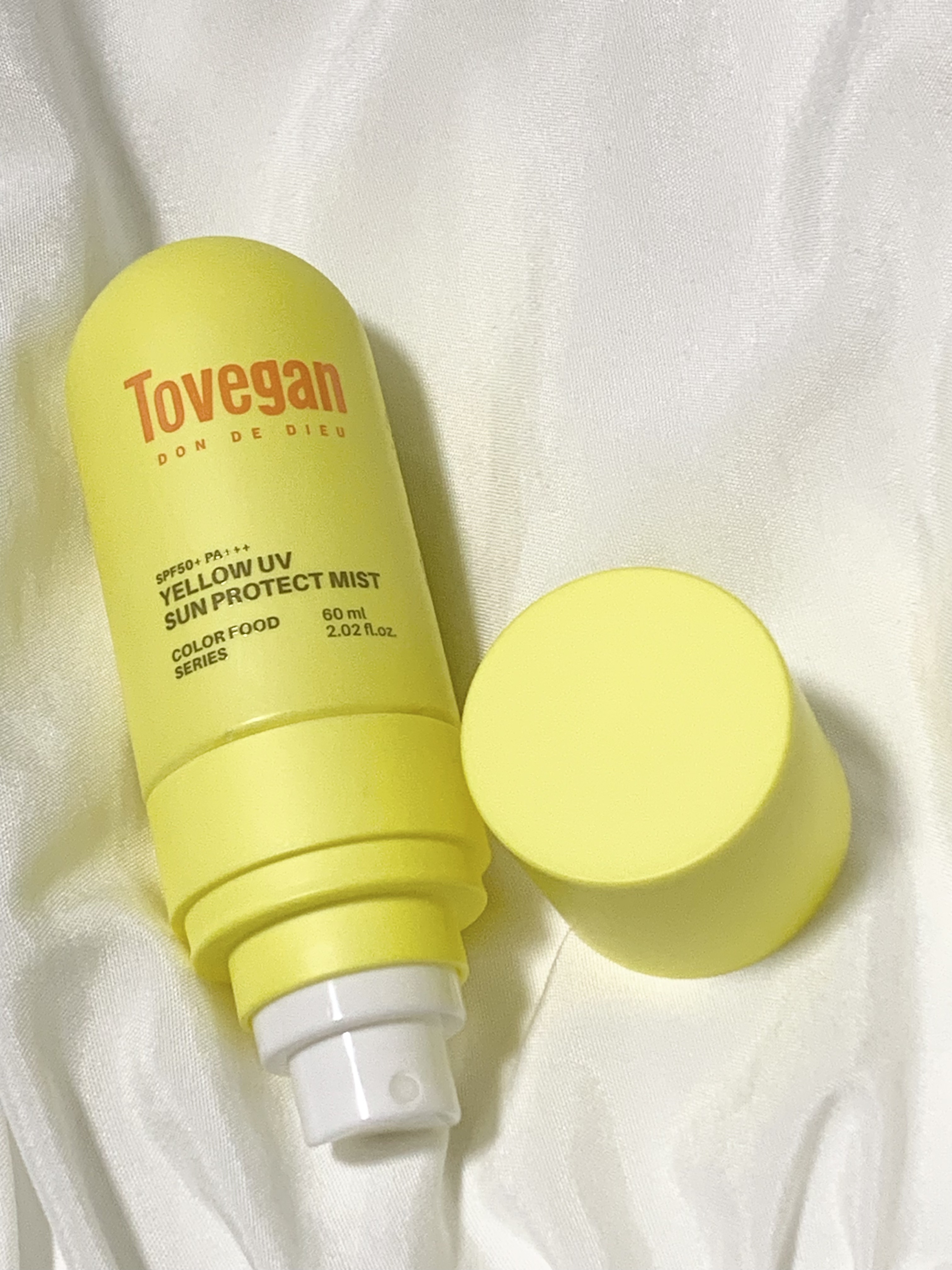 カラーフードシリーズ イエローUVサンプロテクトミスト SPF50+ PA+++/Tovegan/日焼け止めミスト・スプレーを使ったクチコミ（2枚目）