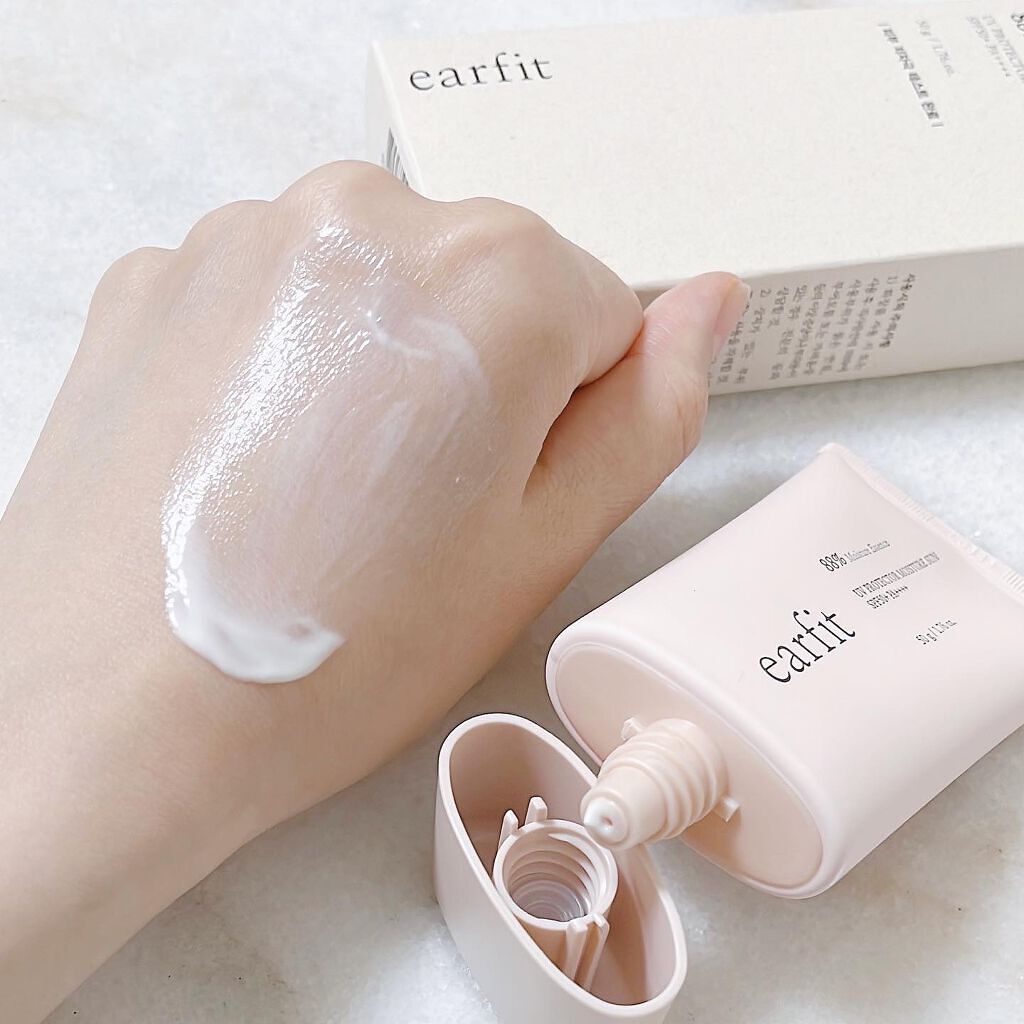 UVプロテクターモイスチャーサン/earfit/日焼け止めクリームを使ったクチコミ（3枚目）