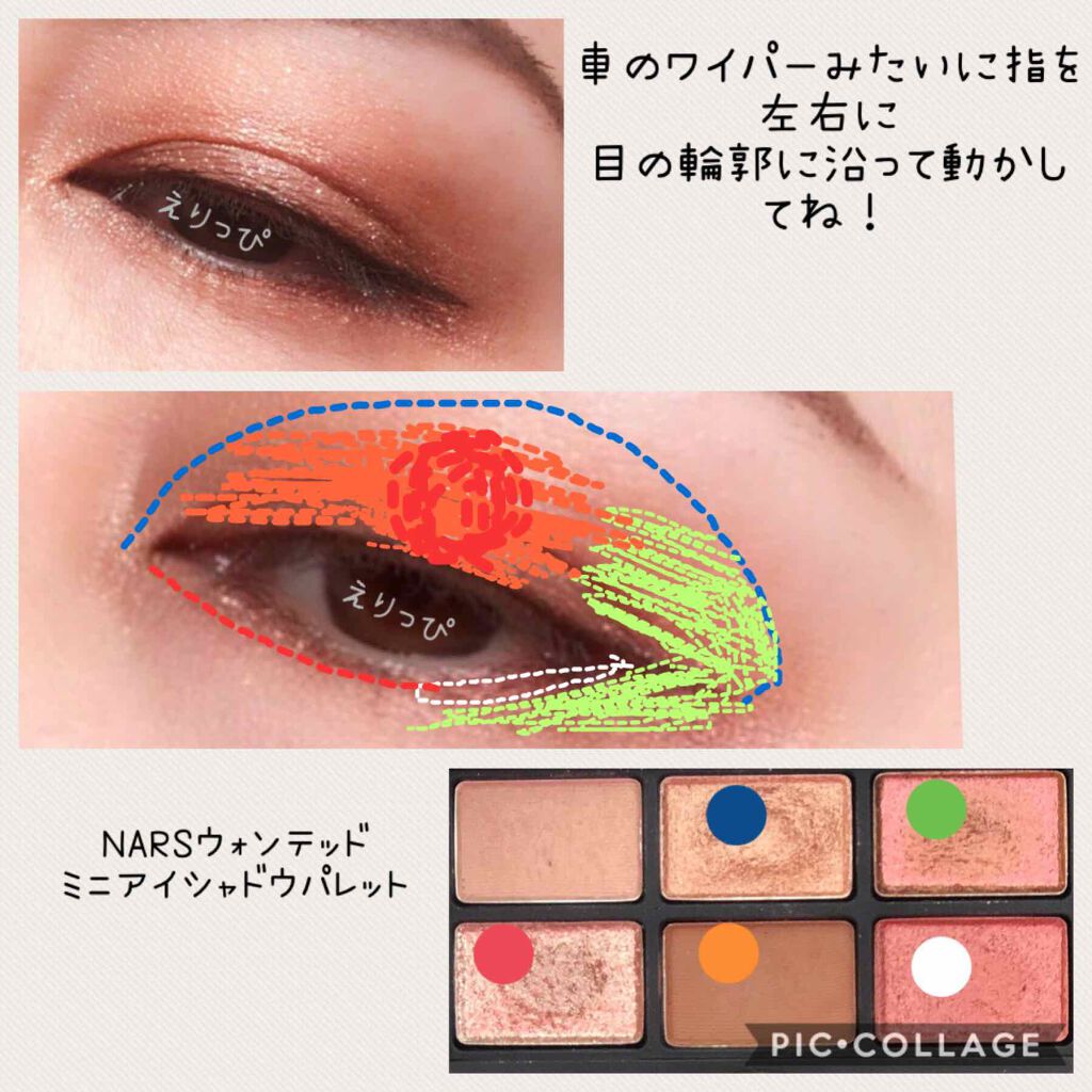 ナーズイスト ウォンテッド ミニアイシャドーパレット/NARS/アイシャドウパレットを使ったクチコミ（2枚目）