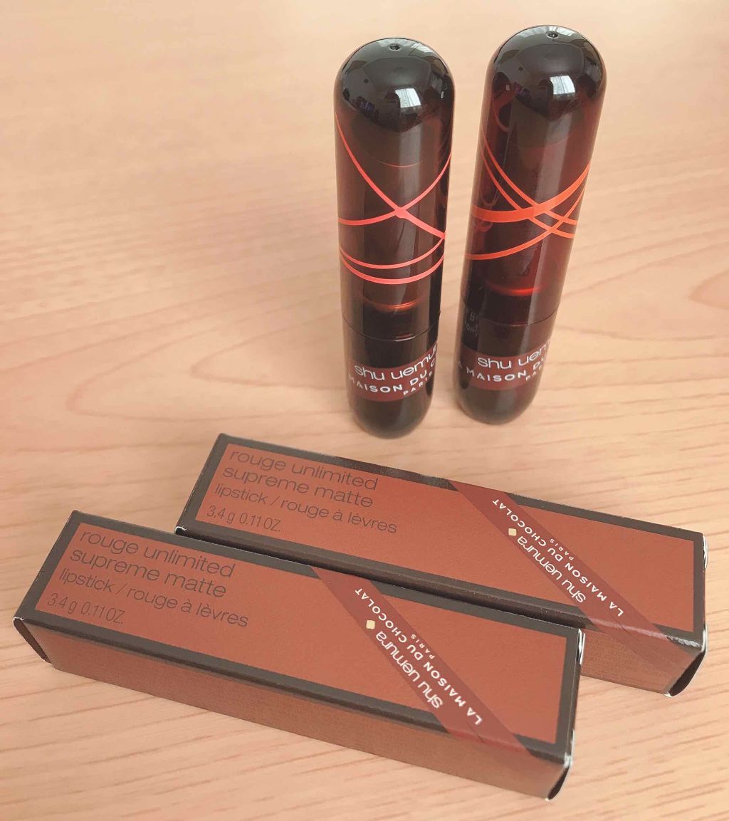 ルージュ アンリミテッド マット/shu uemura/口紅を使ったクチコミ(2枚目)