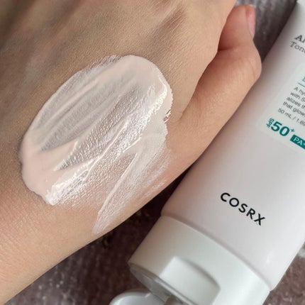 アロエ54.2アクアトーンアップUVクリーム SPF50+ PA++++/COSRX/日焼け止めクリームを使ったクチコミ(3枚目)