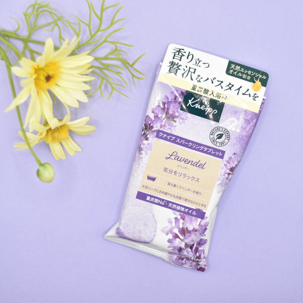 クナイプ スパークリングタブレット ラベンダーの香り 1錠入り/クナイプ/入浴剤を使ったクチコミ（1枚目）