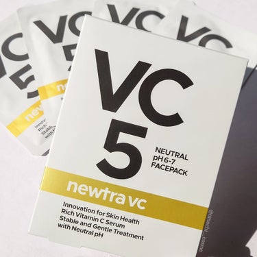 ビタミンパック💛

newtra vc5 フェイスマスク
　>> 1箱4枚入り

1月に美容クリニックで購入しました😍
使ってみたのでレビューします。

――――――――――――――――――――

【 