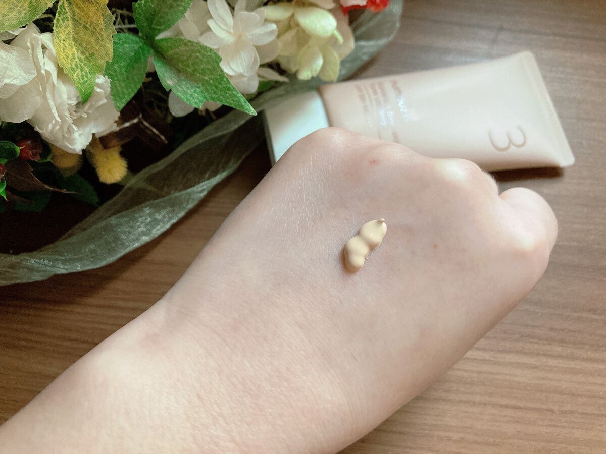 3番 ノーファンデ陶器肌トーンアップクリーム/numbuzin/化粧下地を使ったクチコミ(3枚目)