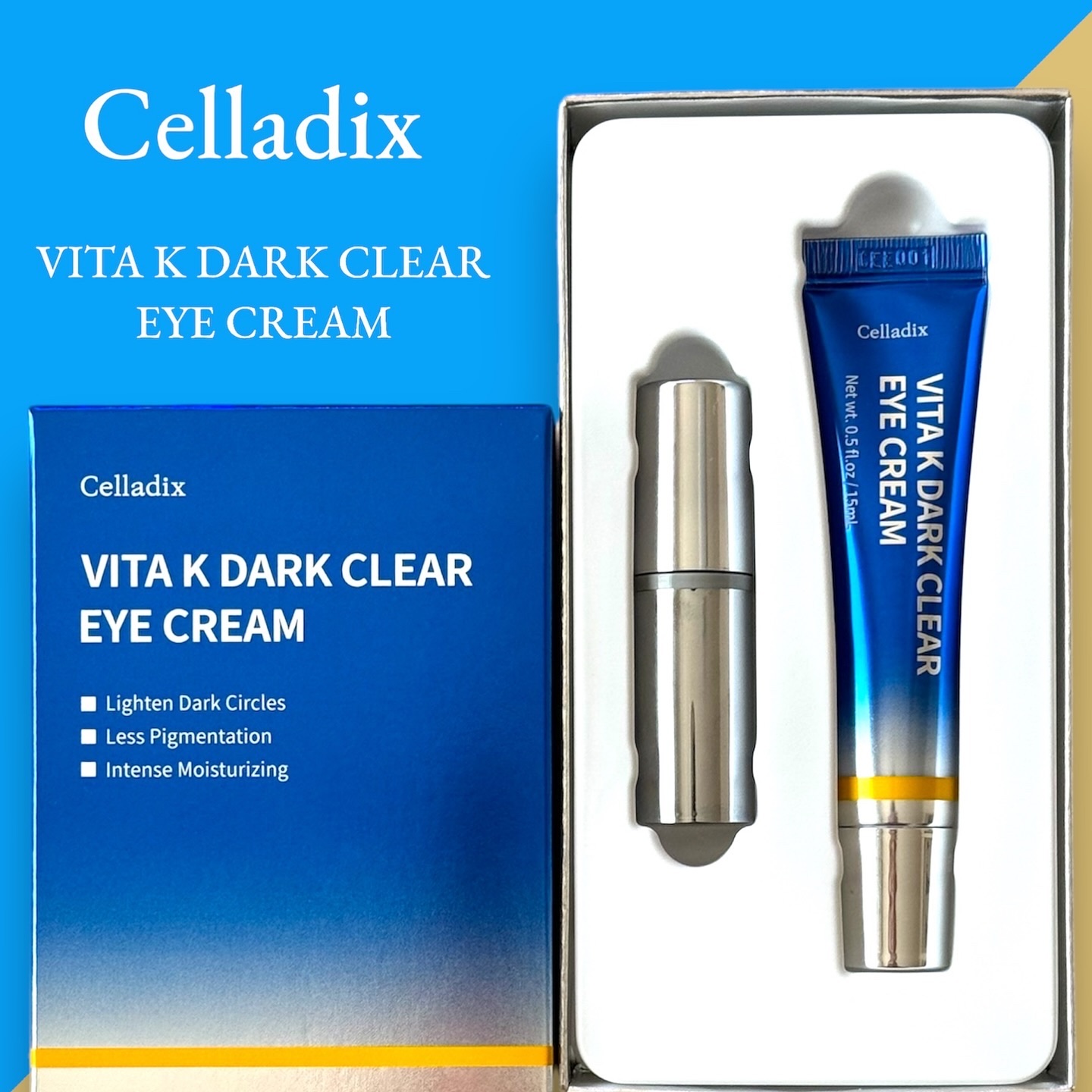 VITA K DARK CLEAR EYE CREAM/Celladix/アイケア・アイクリームを使ったクチコミ（1枚目）