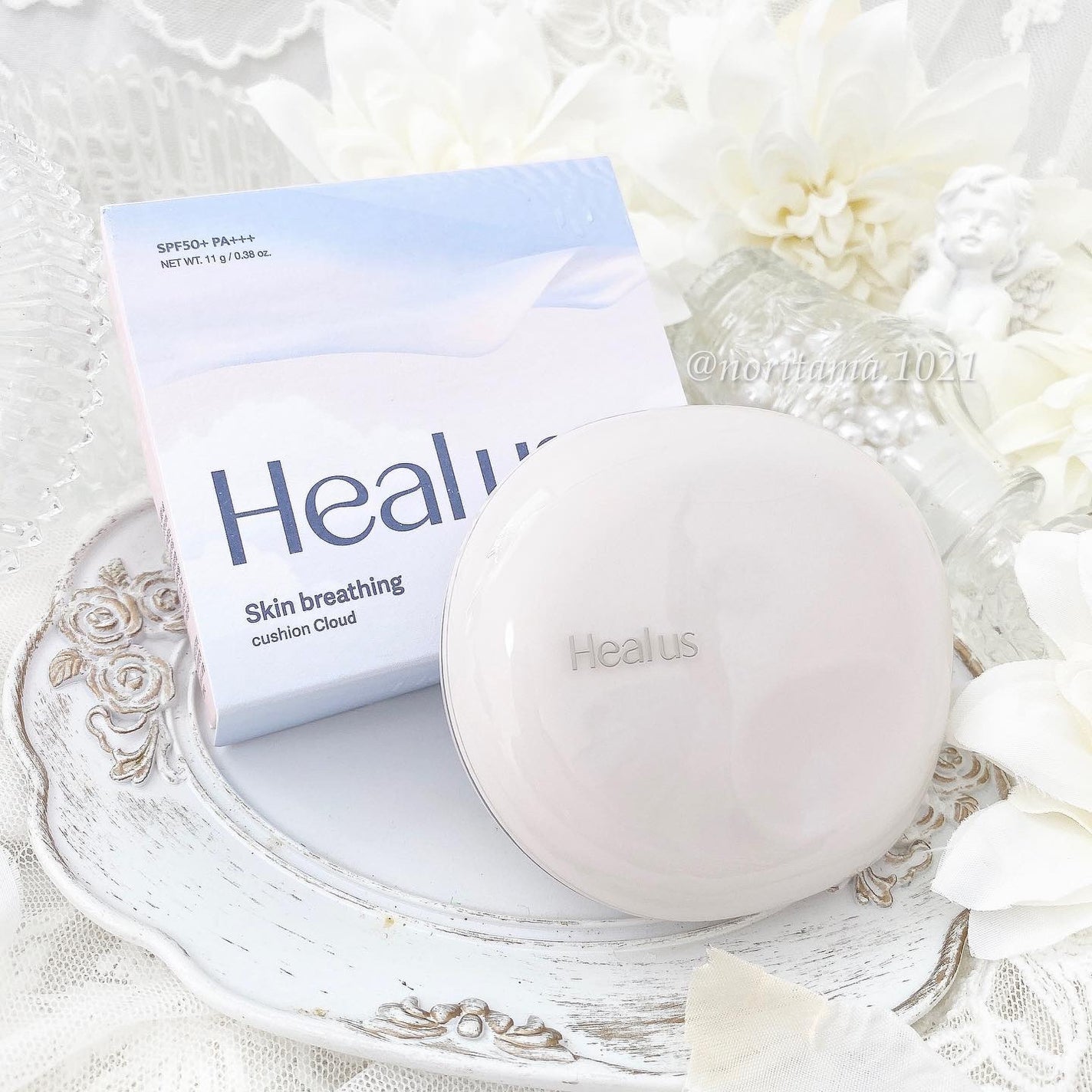 ブリージンググロークッション/Healus/クッションファンデーションを使ったクチコミ(5枚目)