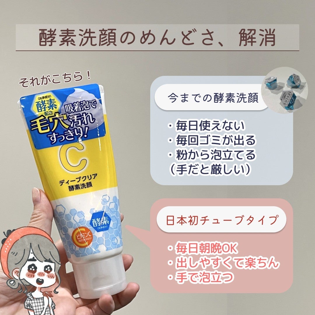 ディープクリア酵素洗顔 /メラノCC/洗顔フォームを使ったクチコミ(3枚目)