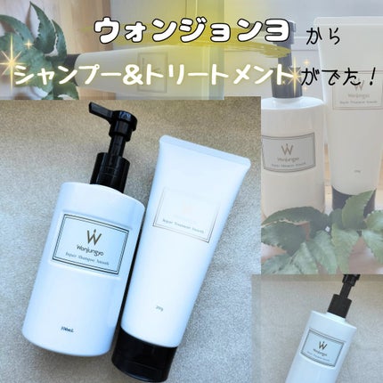 ウォンジョンヨ リペアシャンプー スムース/リペアトリートメント スムース/Wonjungyo/市販シャンプーを使ったクチコミ(1枚目)