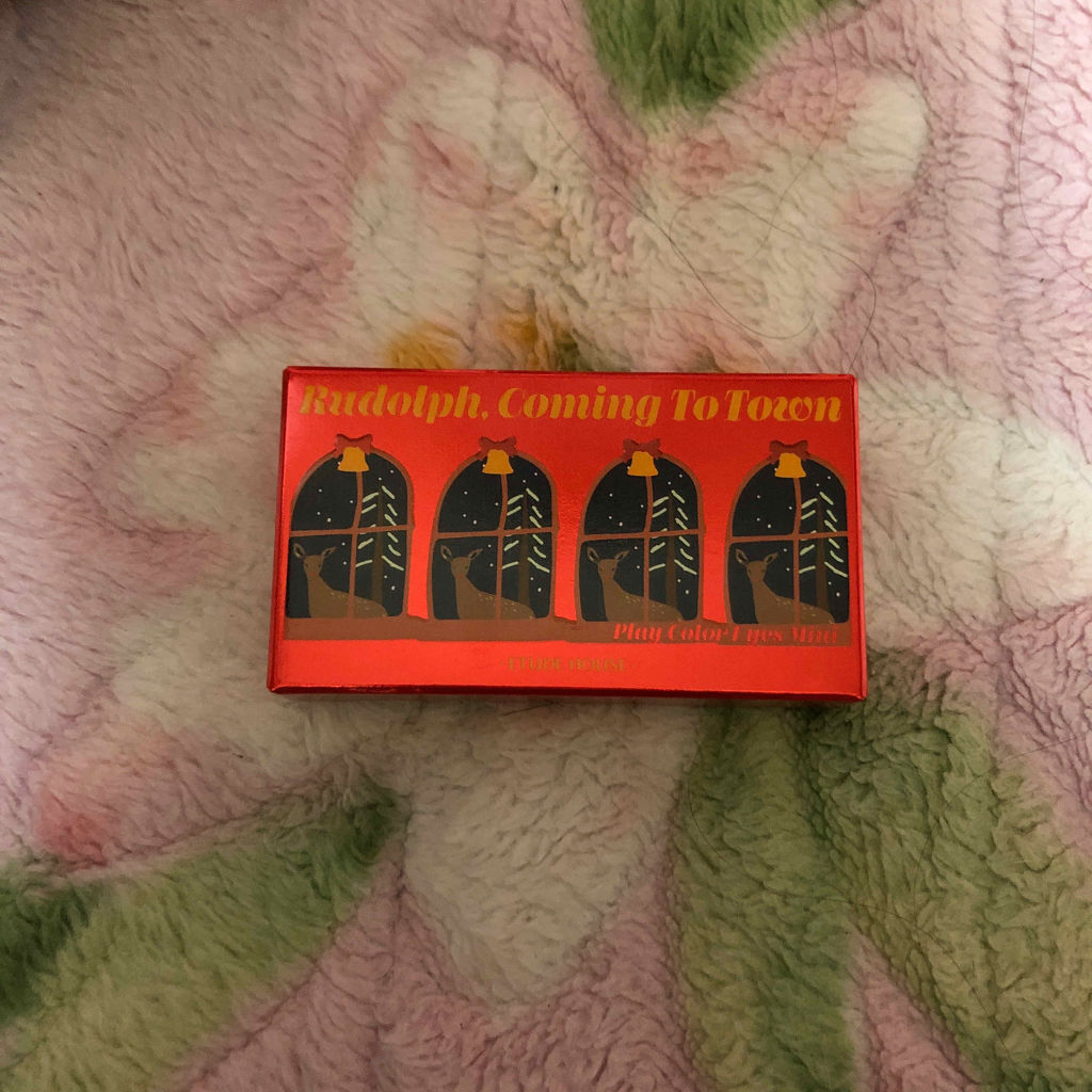 ルドルフ プレイカラー アイシャドウミニ トナカイ/ETUDE/アイシャドウパレットを使ったクチコミ（1枚目）