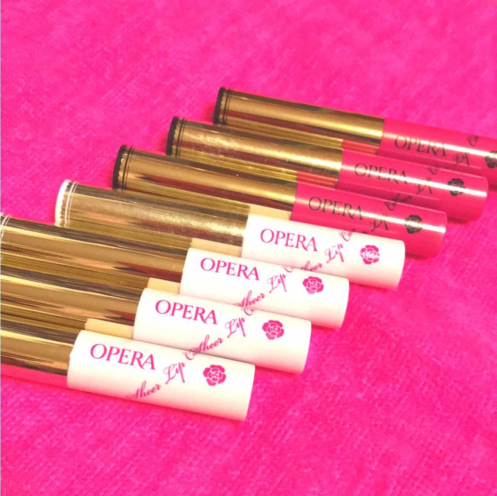 シアーリップカラー（旧） 03 サーモンピンク/OPERA/リップグロスを使ったクチコミ（1枚目）