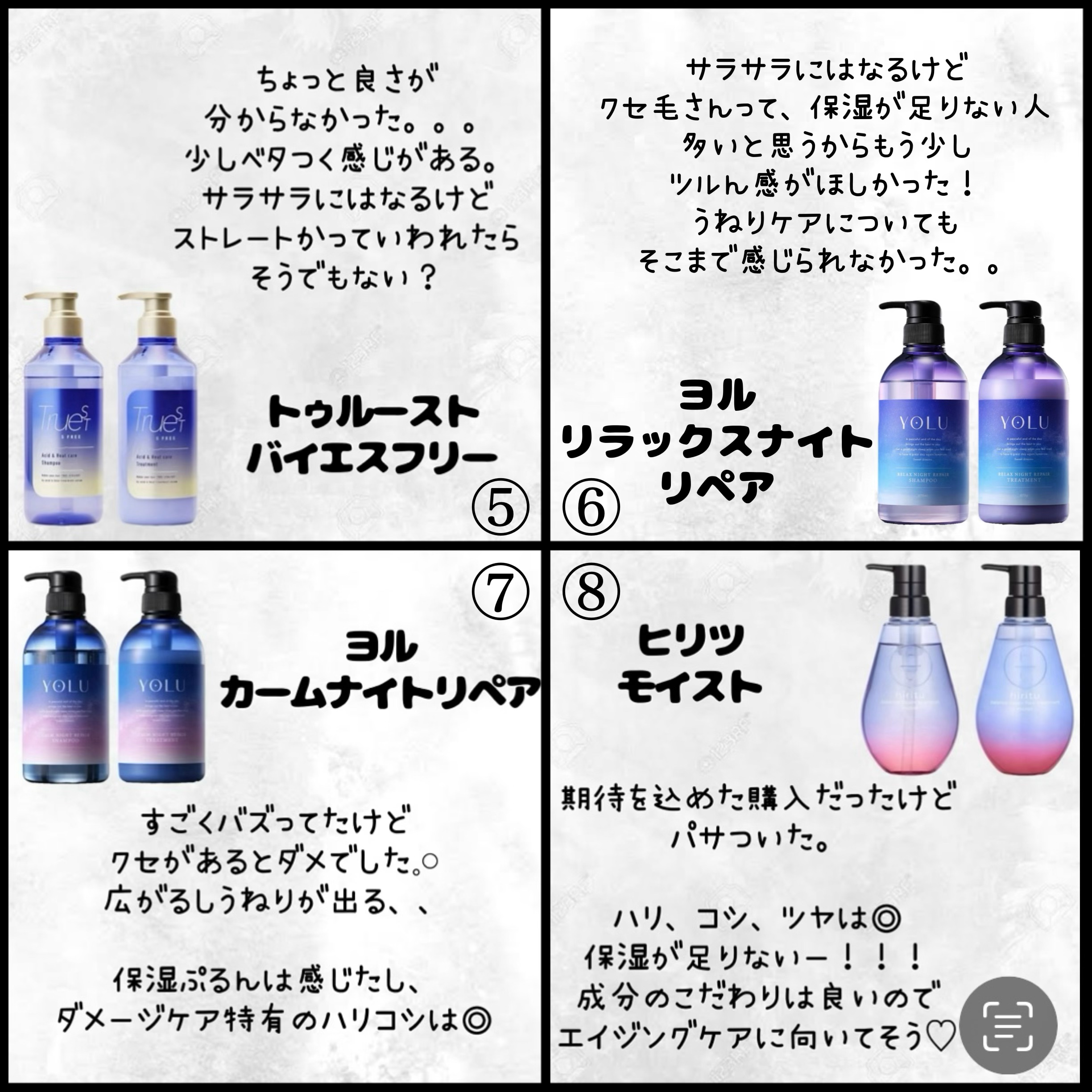 [旧商品]クレンジングリペア＆モイスト 美容液シャンプー／ディープリペア＆アクアモイスト 美容液トリートメント/エイトザタラソ/市販シャンプーを使ったクチコミ（3枚目）