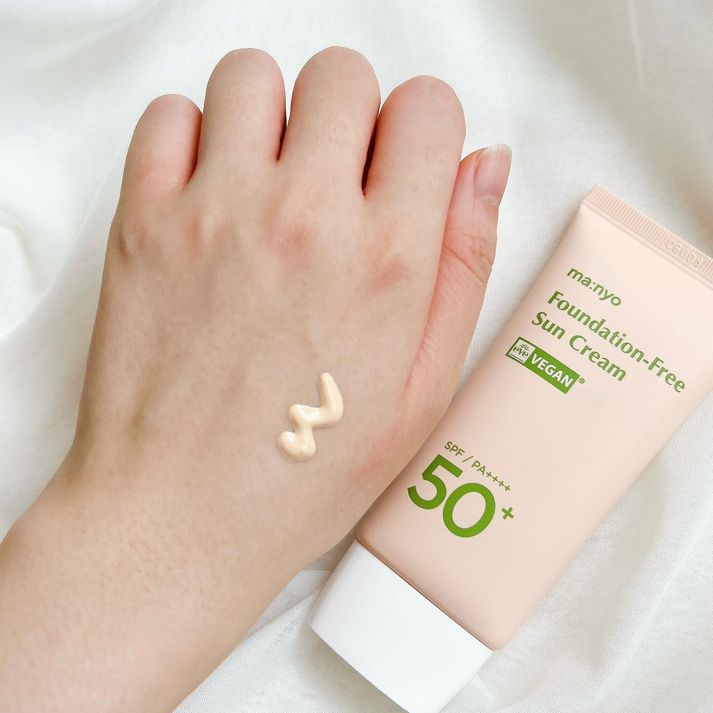 ファンデフリー サンクリーム/manyo/日焼け止めクリームを使ったクチコミ（3枚目）