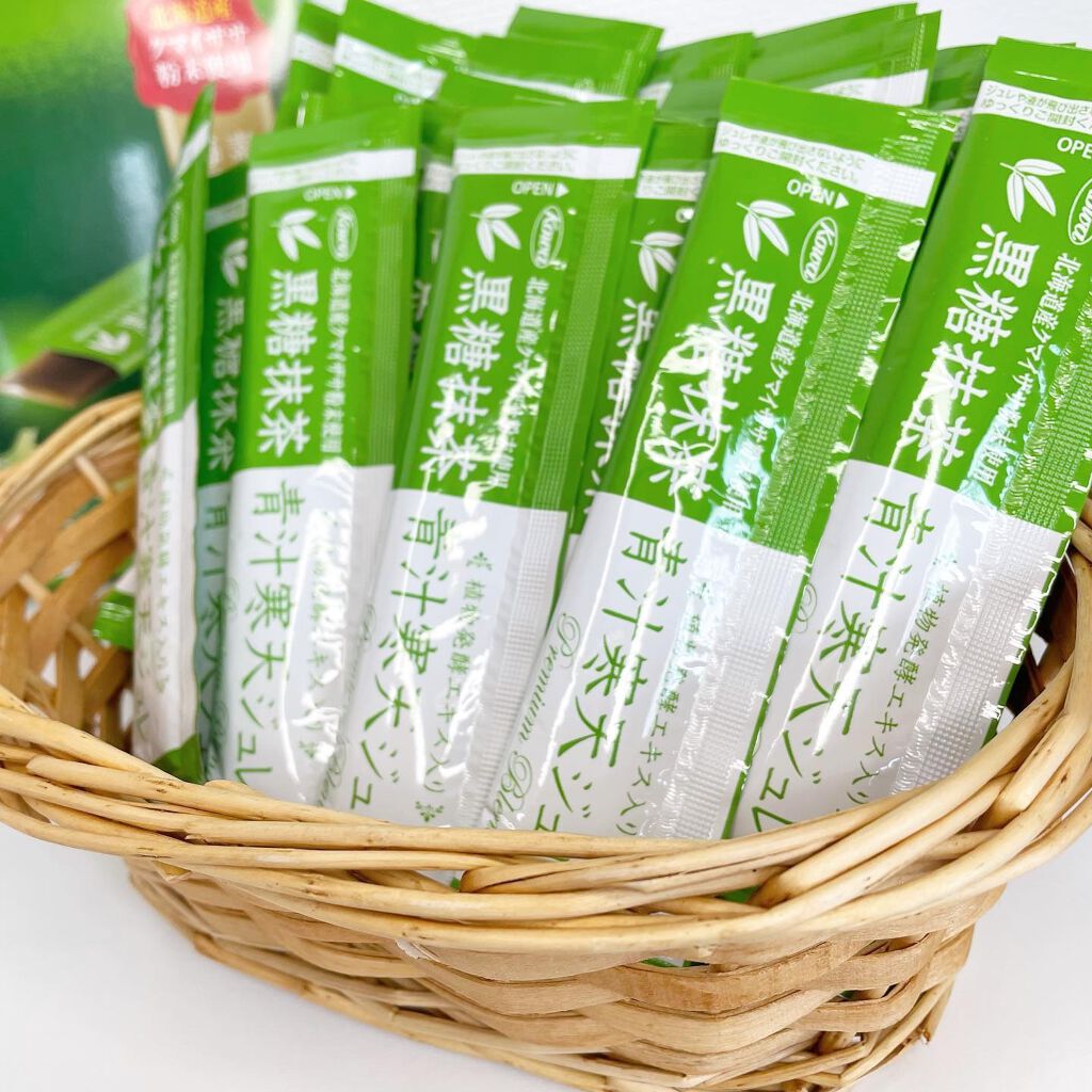 黒糖抹茶青汁寒天ジュレ/興和/健康サプリメントを使ったクチコミ（2枚目）