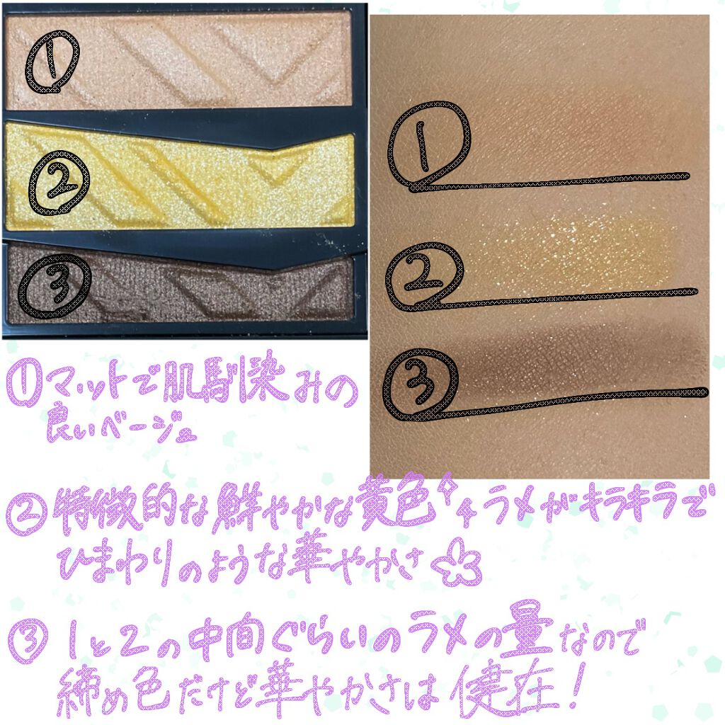 パーツリサイズシャドウ/KATE/アイシャドウパレットを使ったクチコミ(2枚目)