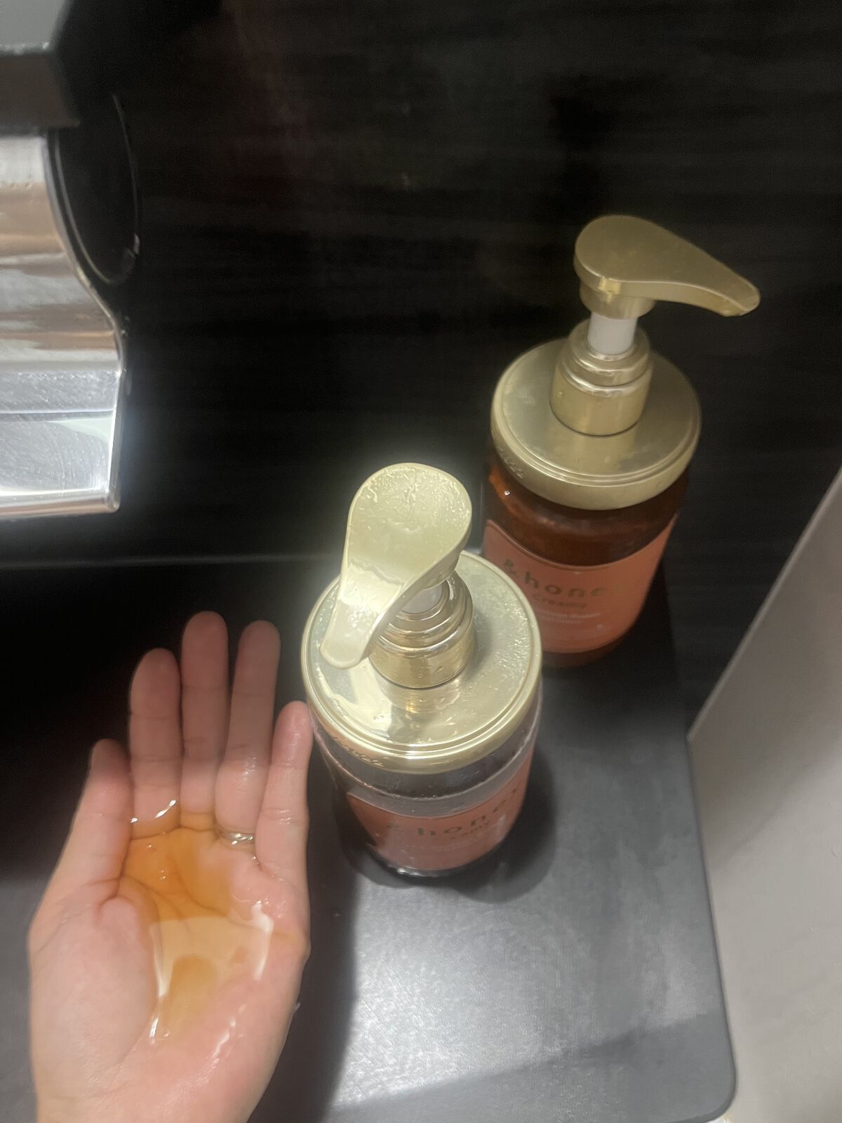 Creamy EXダメージリペアシャンプー1.0/ヘアトリートメント2.0/&honey/市販シャンプーを使ったクチコミ（2枚目）