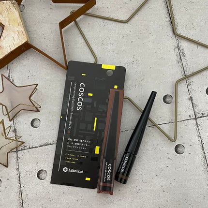 ロングラスティングアイライナー ブラウンブラック/COSCOS/リキッドアイライナーを使ったクチコミ(1枚目)