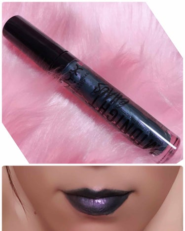 NYX Professional Makeup ミッドナイトカオスリップグロスのクチコミ「#NYX ミッドナイトカオスリップグロス
お色はMCLG09
10月4日発売のNYXの新作です.....」（1枚目）