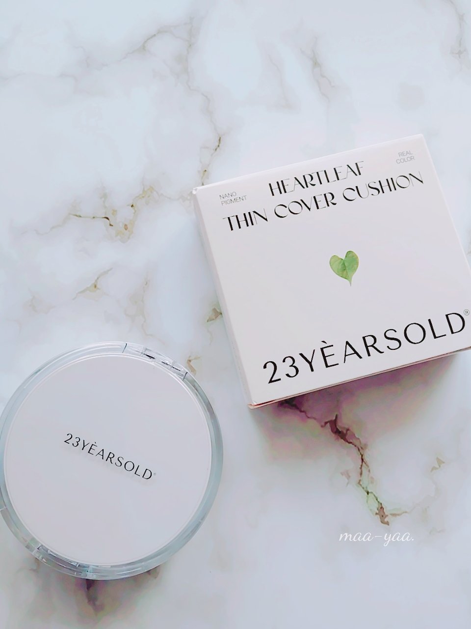 ハートリーフシーンカバークッション/23years old/クッションファンデーションを使ったクチコミ（1枚目）