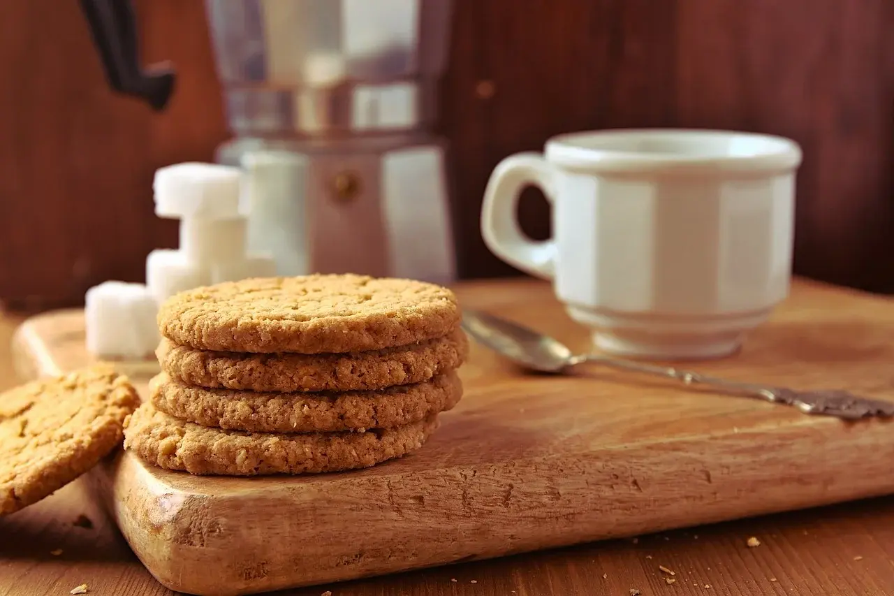 クッキーと飲み物