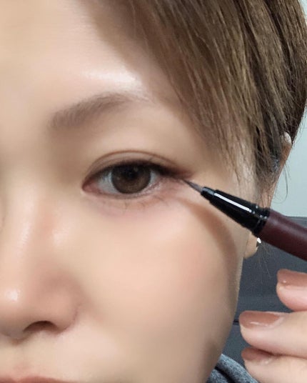 エーメイク マットリキッドアイライナー /A/mAke/リキッドアイライナーを使ったクチコミ(7枚目)