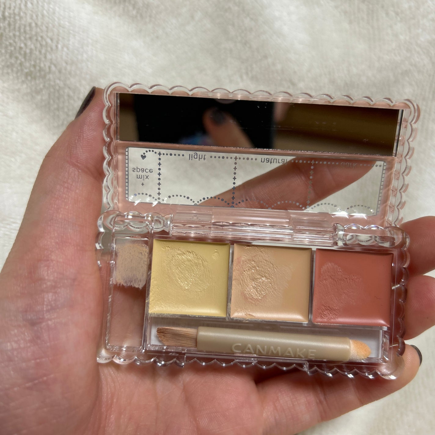 カラーミキシングコンシーラー/キャンメイク/パレットコンシーラーを使ったクチコミ(3枚目)