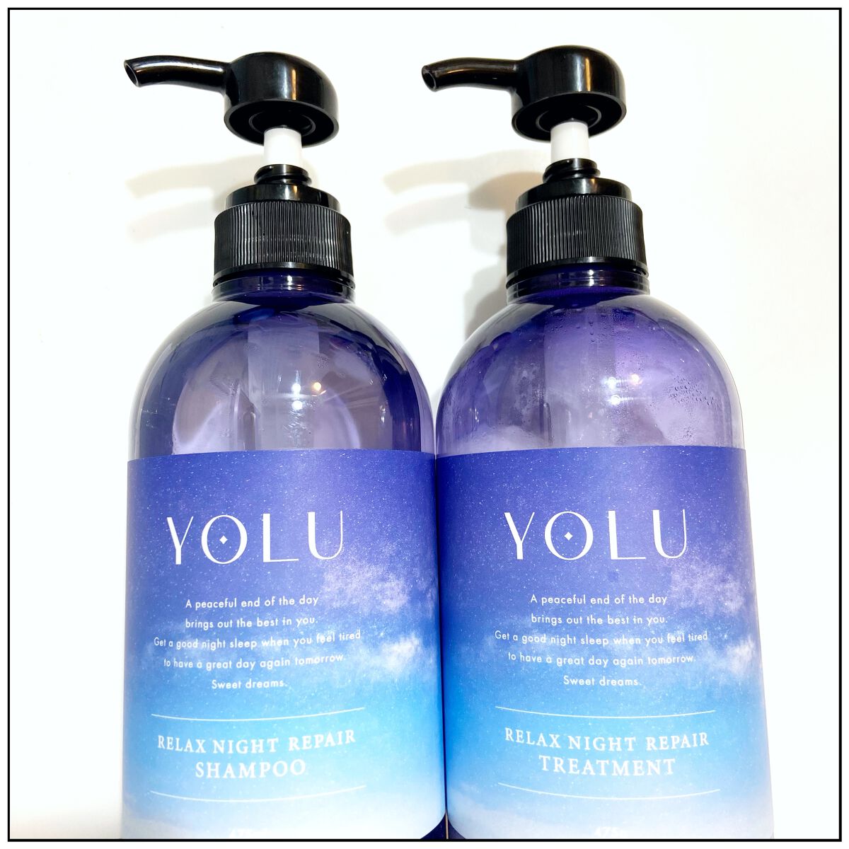 リラックスナイトリペア シャンプー/トリートメント/YOLU/市販シャンプーを使ったクチコミ(1枚目)