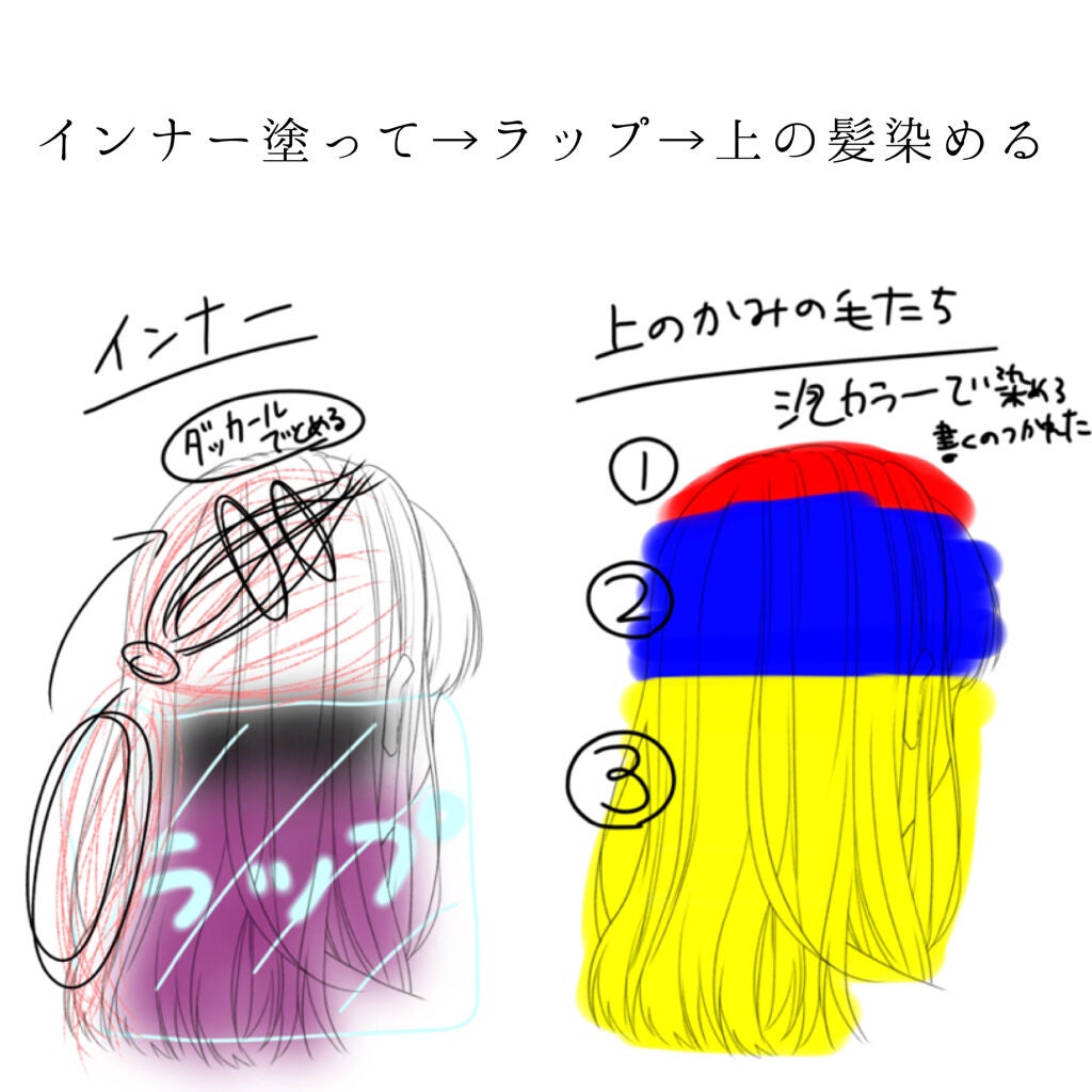 泡カラー/リーゼ/ヘアカラーを使ったクチコミ(4枚目)