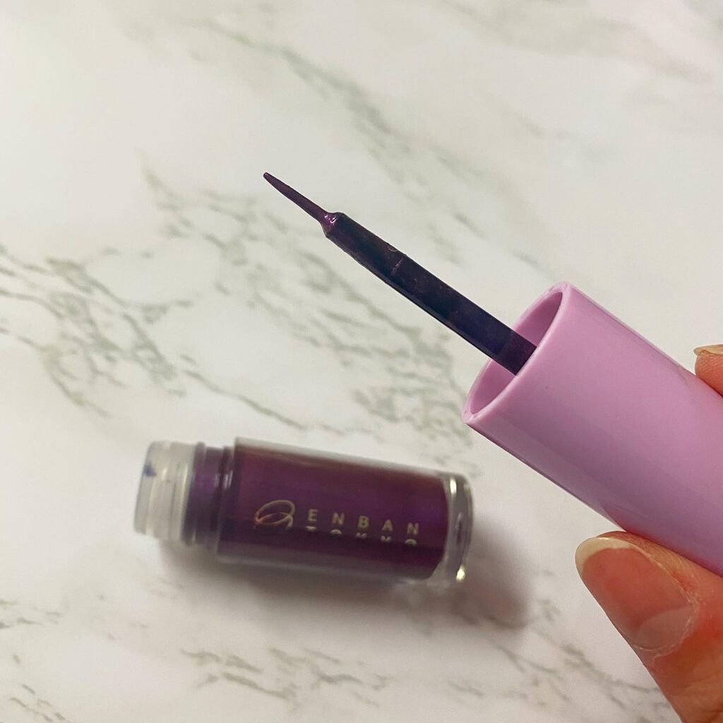 マルチプリクラペン 04 (｀・ω・´)　しゃきーん/ENBAN TOKYO/リキッドアイライナーを使ったクチコミ（2枚目）