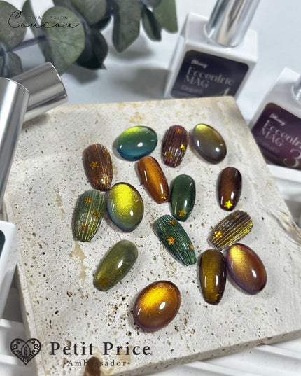 #ネイル,#ジェルネイル,#セルフネイル,#ニュアンスネイル,#マグネットネイル,#トレンドネイル,#バカラネイルのネイルデザイン