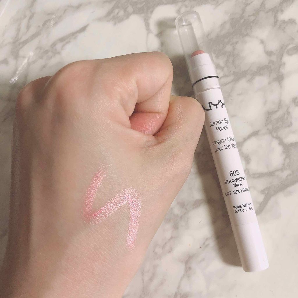 ジャンボ アイ ペンシル/NYX Professional Makeup/単色アイシャドウを使ったクチコミ（2枚目）
