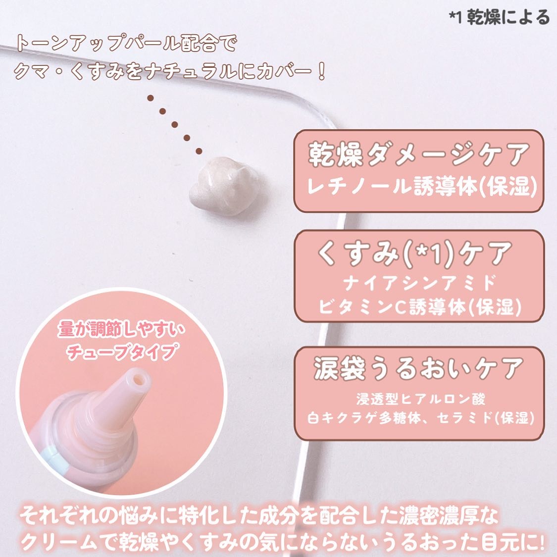 ごめんね素肌 クマらないアイクリーム/クリアターン/アイケア・アイクリームを使ったクチコミ（3枚目）