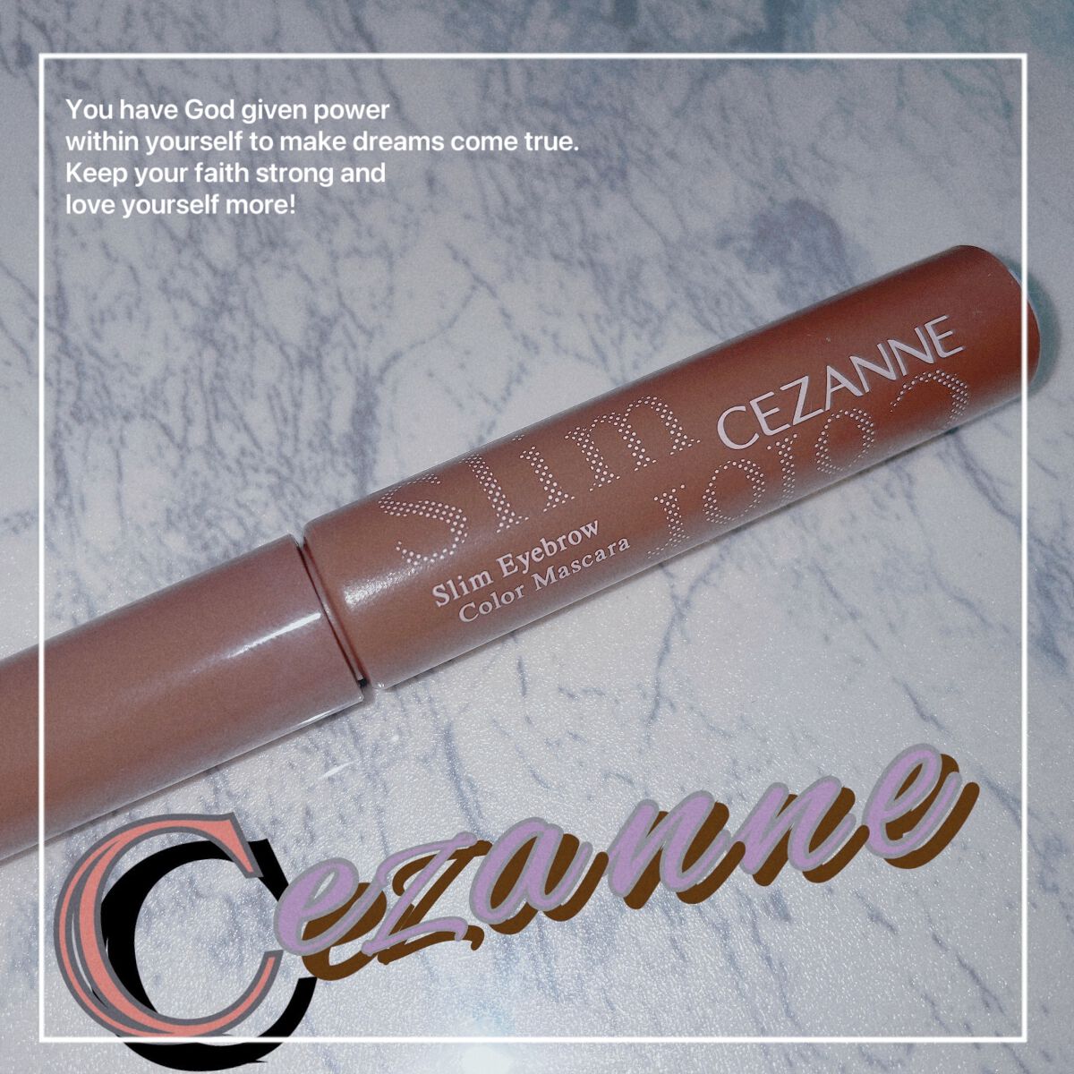 極細アイブロウマスカラ C2 モーヴブラウン/CEZANNE/眉マスカラを使ったクチコミ（1枚目）
