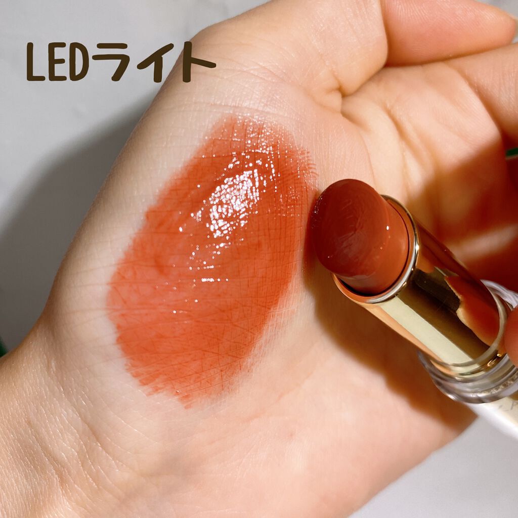 ラスティンググロスリップ/CEZANNE/口紅を使ったクチコミ（3枚目）