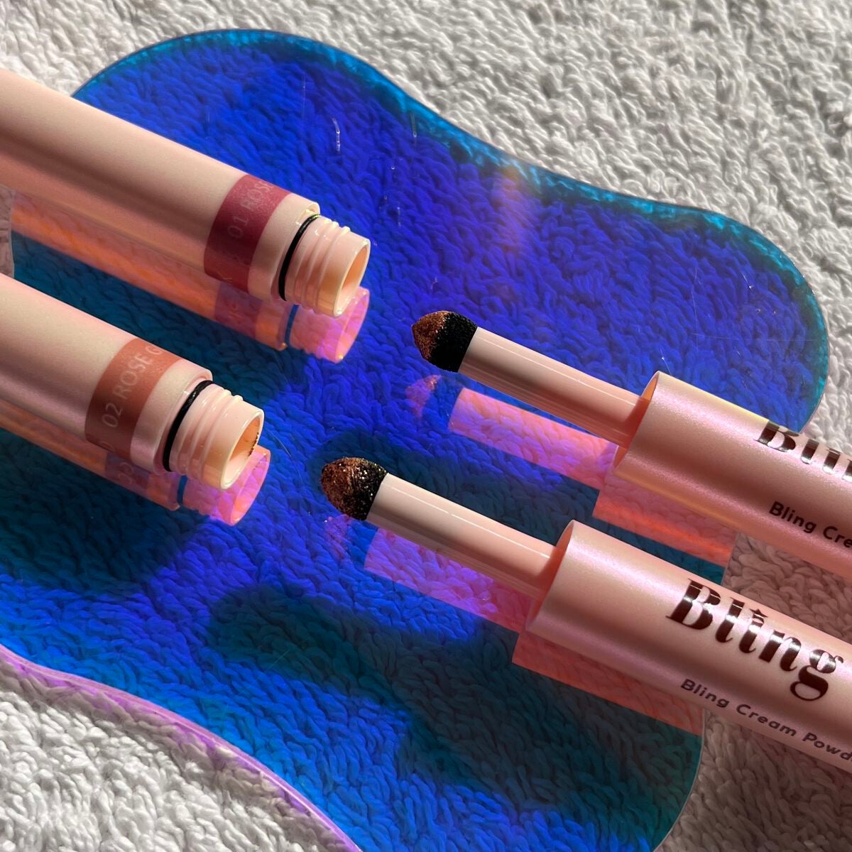 ブリンクリームパウダーシャドウ/BLING GLOW/単色アイシャドウを使ったクチコミ(2枚目)