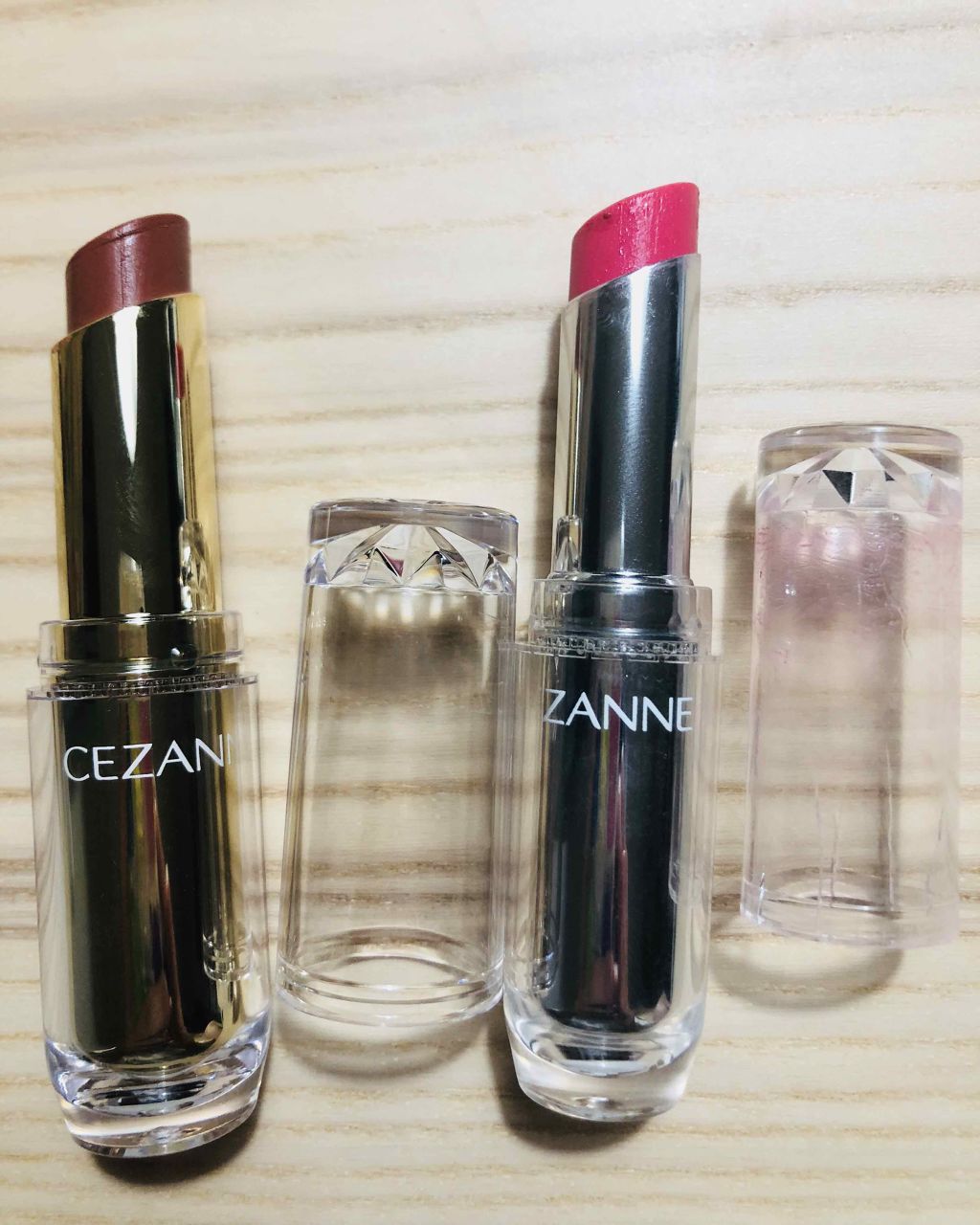 ラスティンググロスリップ/CEZANNE/口紅を使ったクチコミ（1枚目）