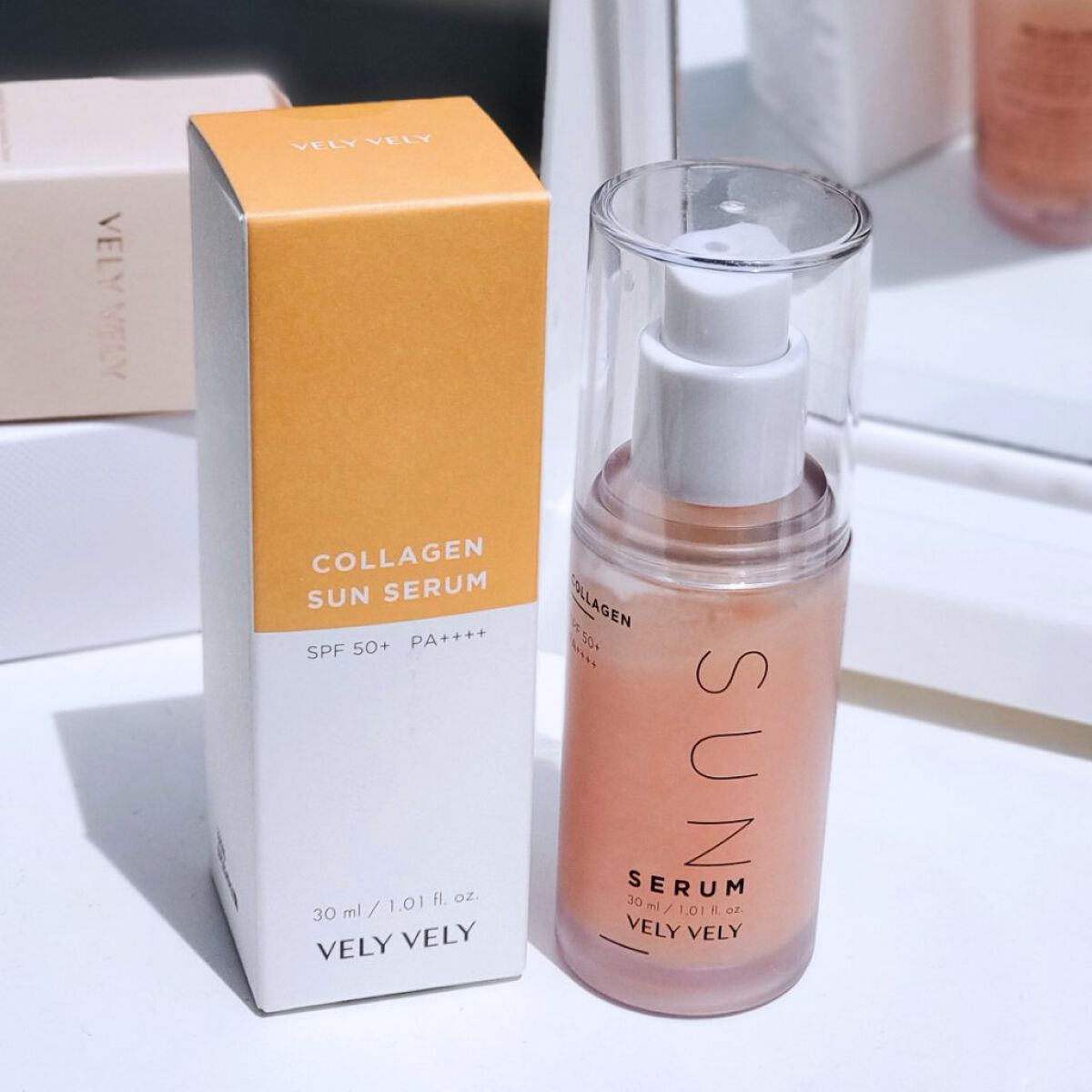 ハリケアコラーゲンサンセラム/VELY VELY/日焼け止めジェルを使ったクチコミ（1枚目）