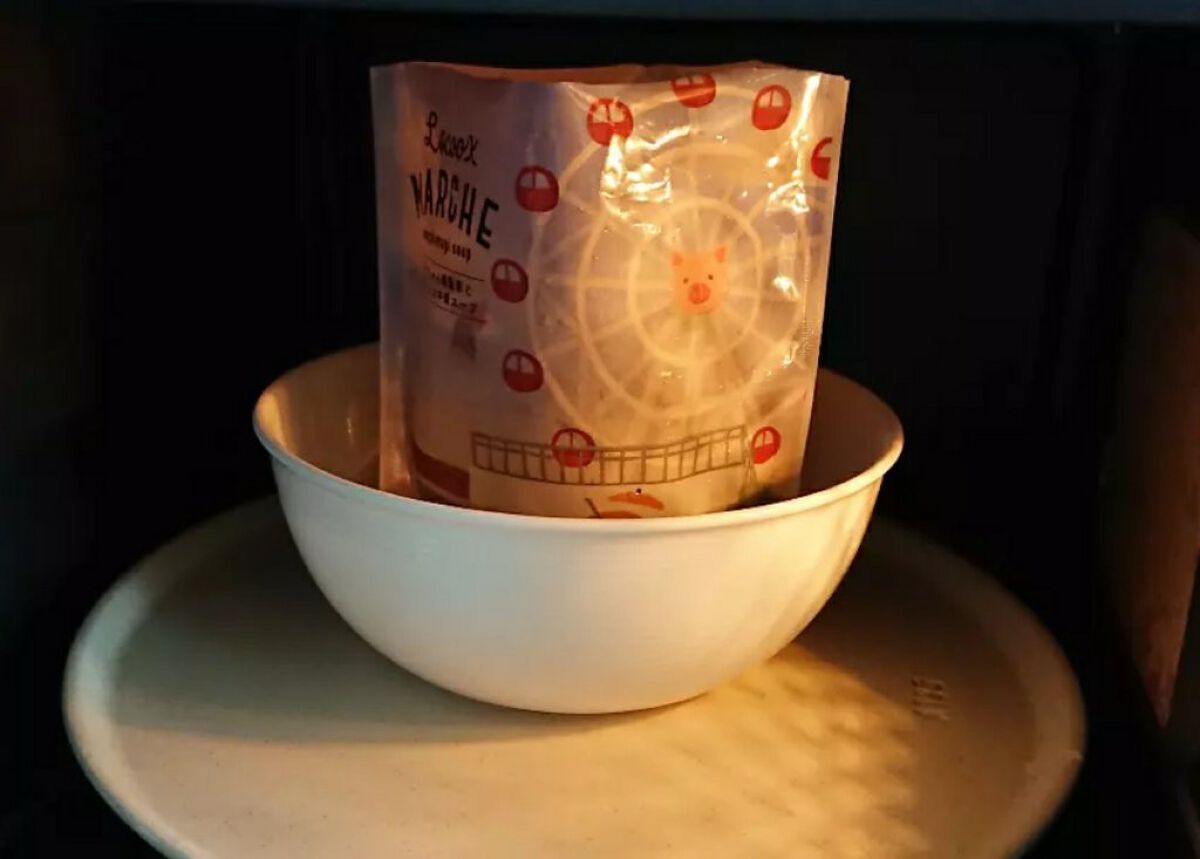 もち麦スープ/ラコックマルシェ/低糖質食品を使ったクチコミ(4枚目)