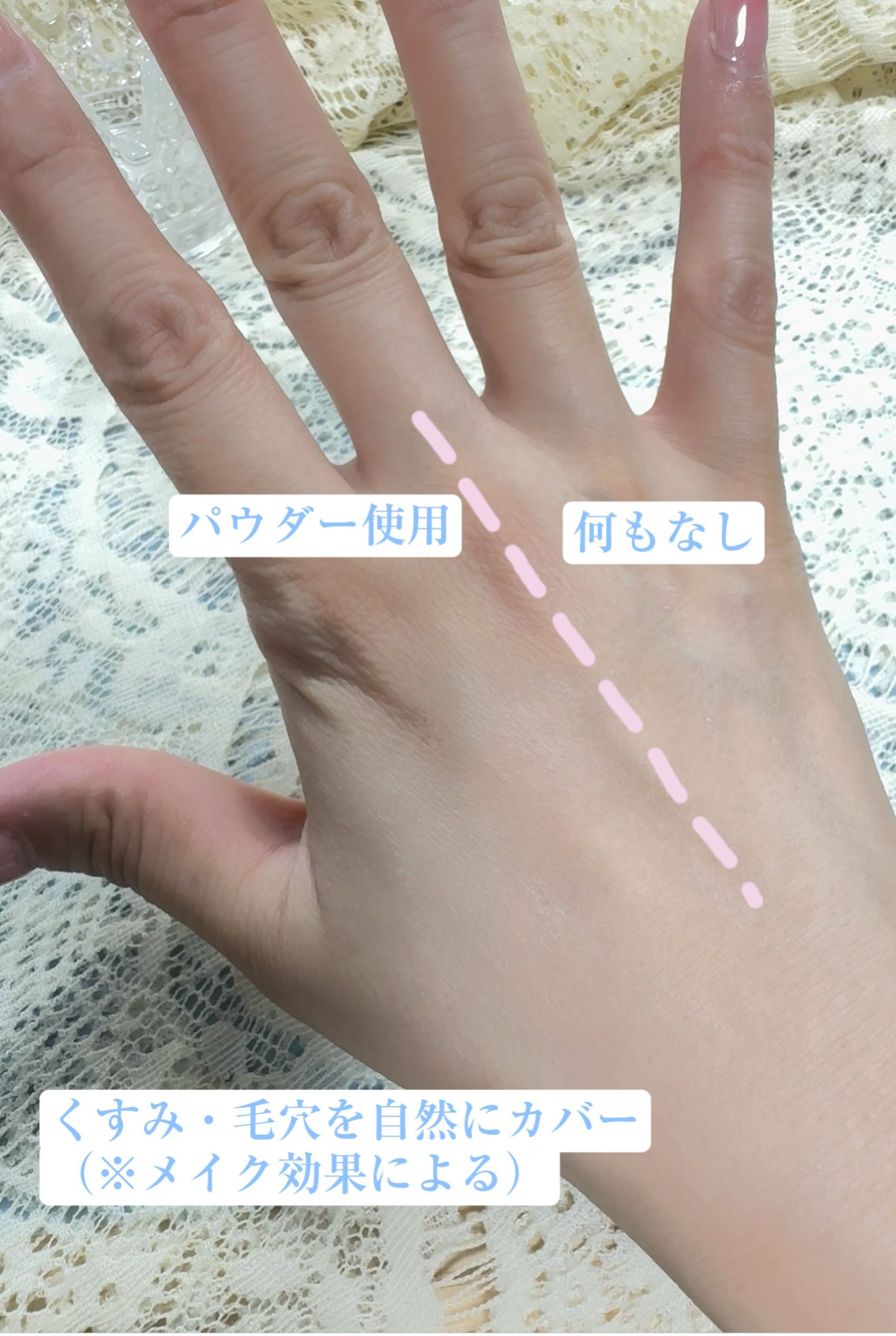 すっぴん ホワイトニングパウダーA/クラブ/プレストパウダーを使ったクチコミ（3枚目）