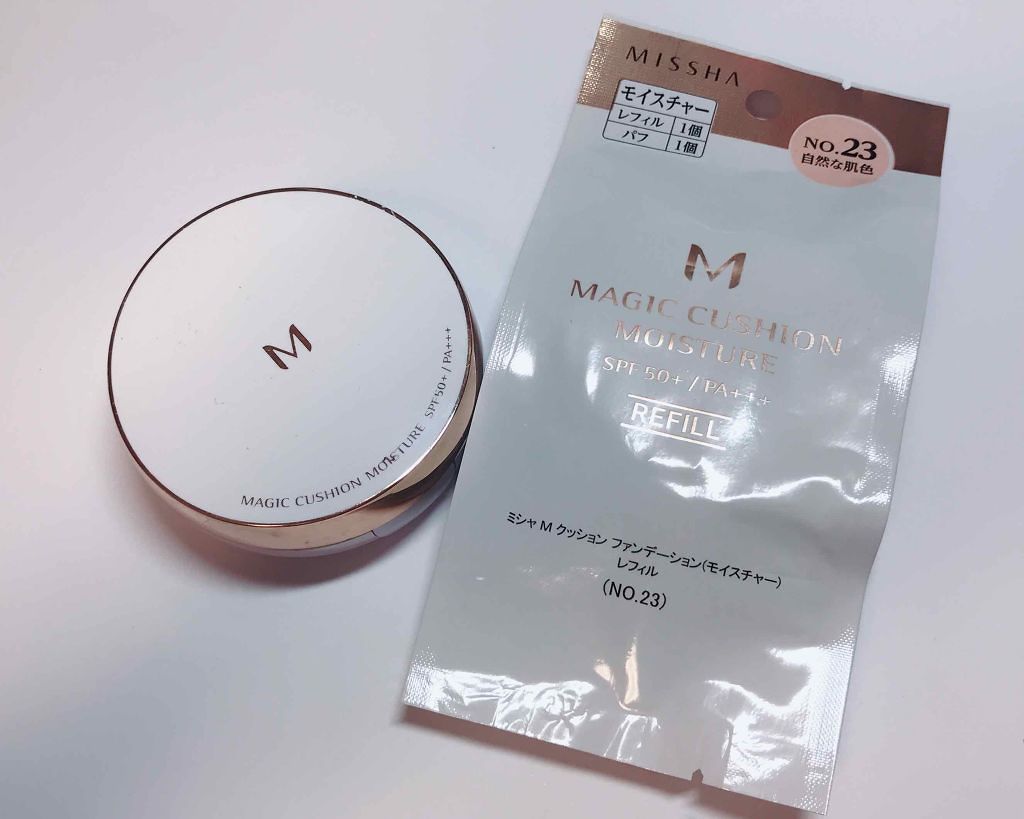 M クッション ファンデーション(モイスチャー)/MISSHA/クッションファンデーションを使ったクチコミ（1枚目）