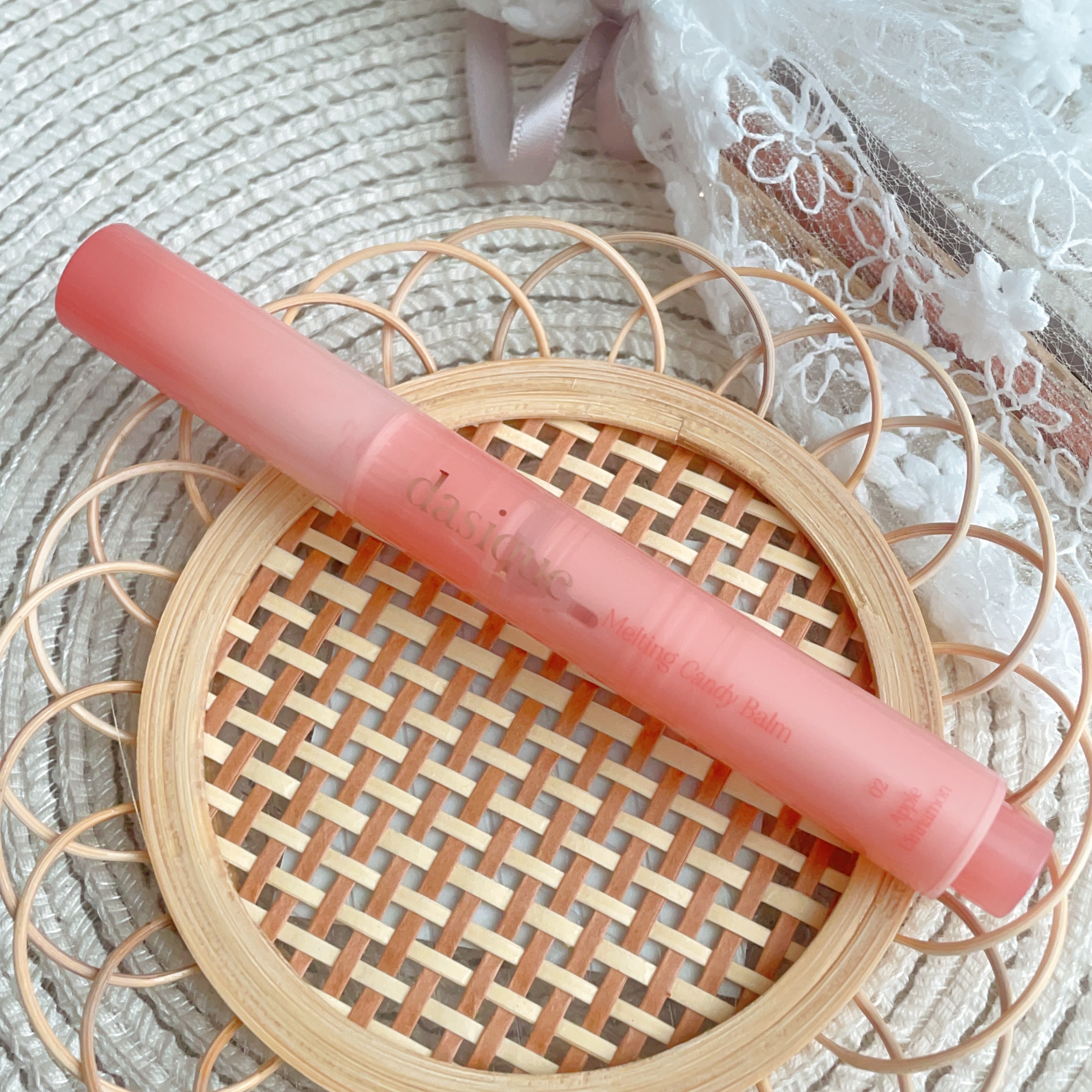 メルティングキャンディーバーム 02 アップルシナモン/dasique/口紅を使ったクチコミ（1枚目）